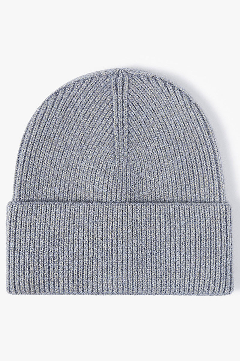 WOMEN WINTER SOLID COLOR KNITTED HAT