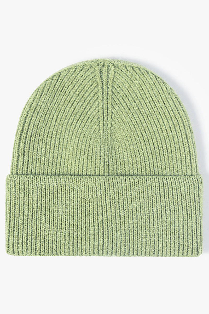 WOMEN WINTER SOLID COLOR KNITTED HAT