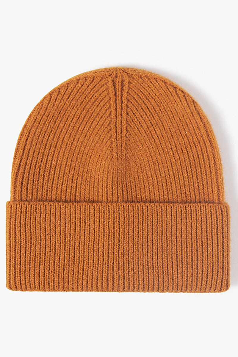 WOMEN WINTER SOLID COLOR KNITTED HAT