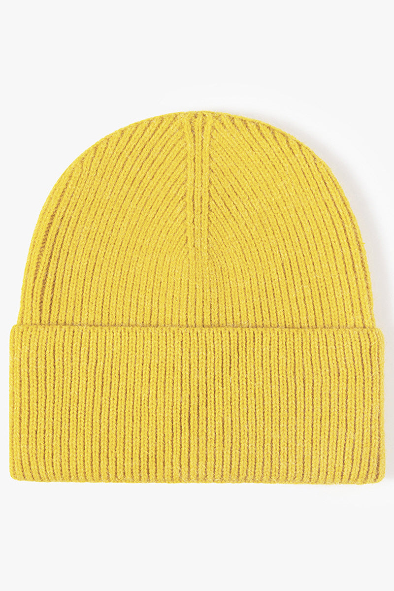 WOMEN WINTER SOLID COLOR KNITTED HAT