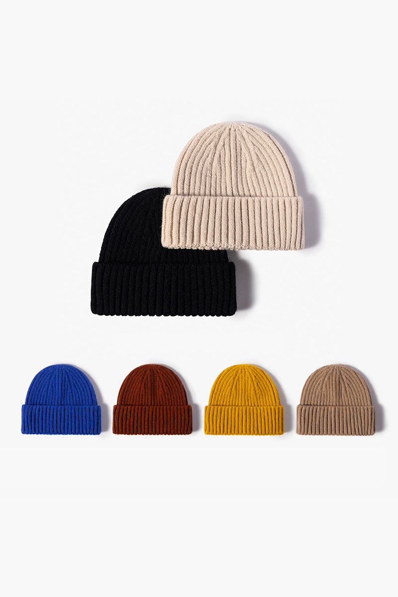 WOMEN RETRO KNIT HAT WITHOUT EAVES