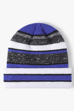 WOMEN DOUBLE-LAYER WARM COLOR MATCHING KNITTED HAT