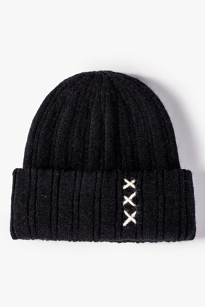 WOMEN SIMPLE PADDED STITCH KNIT HAT