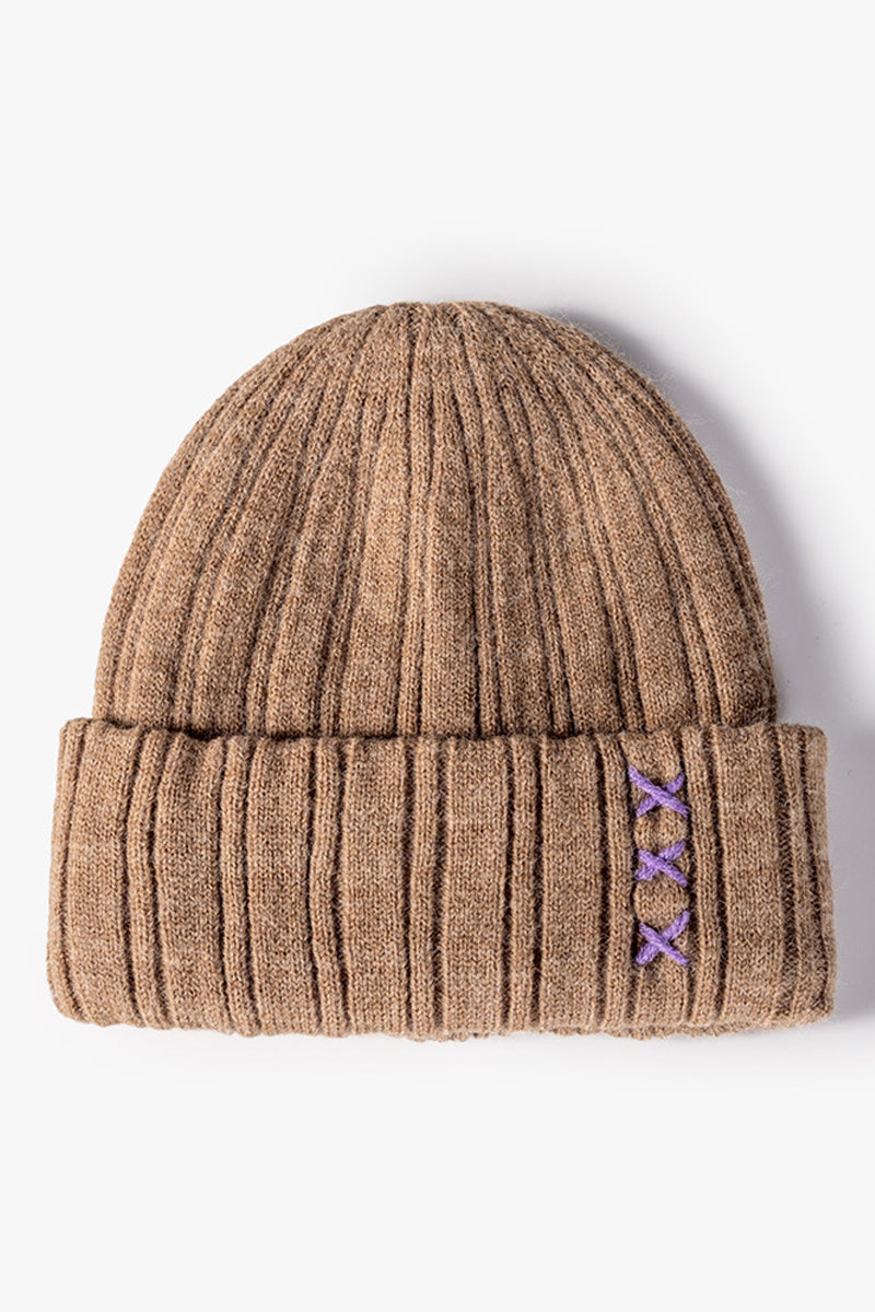 WOMEN SIMPLE PADDED STITCH KNIT HAT