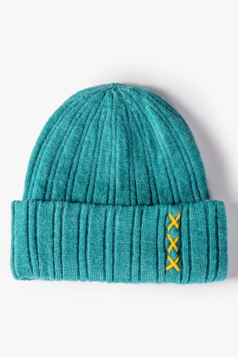 WOMEN SIMPLE PADDED STITCH KNIT HAT