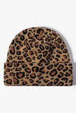 WOMEN SIMPLE LEOPARD KNIT THREAD CAP