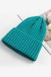 WOMEN FASHION SIMPLE WARM SOLID COLOR KNITTED HAT