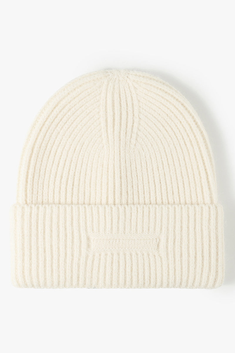 WOMEN SIMPLE WARM SOLID COlOR KNITTED HAT