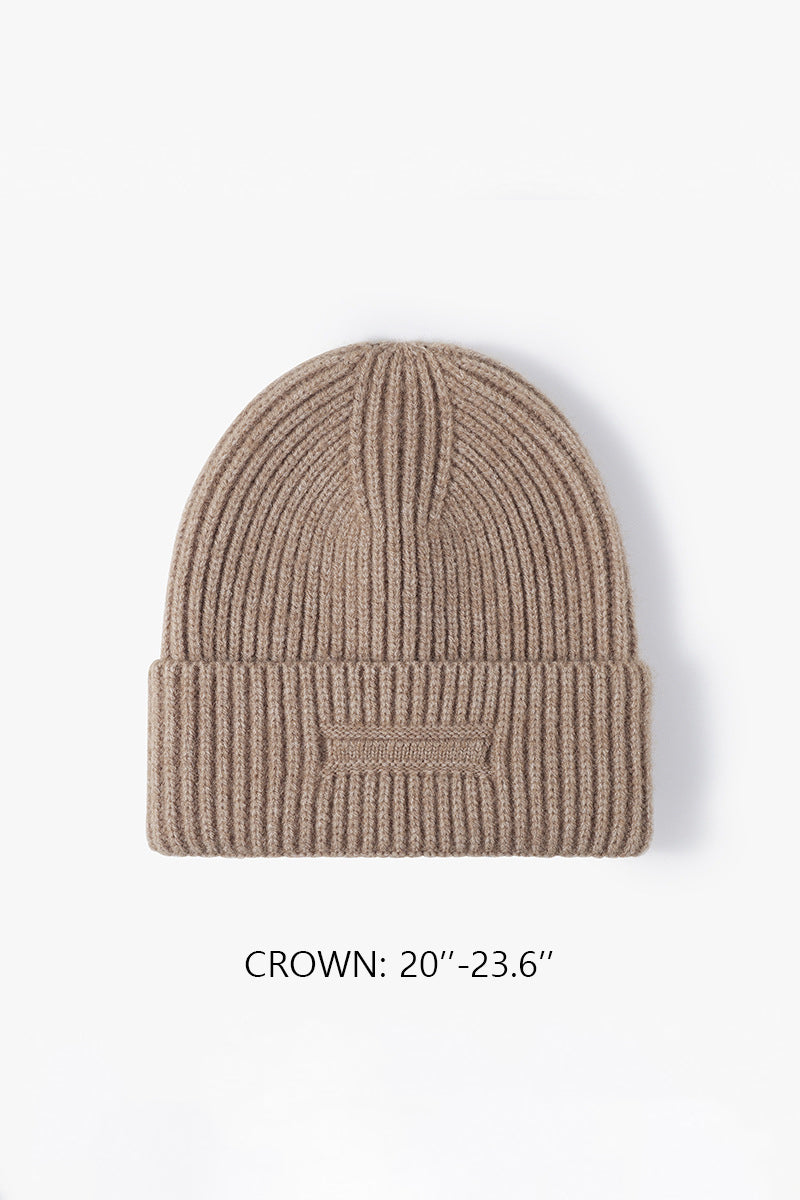 WOMEN SIMPLE WARM SOLID COlOR KNITTED HAT