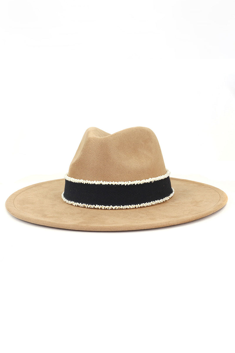 WOMEN WARM FEDORA HAT BELT PANAMA HAT