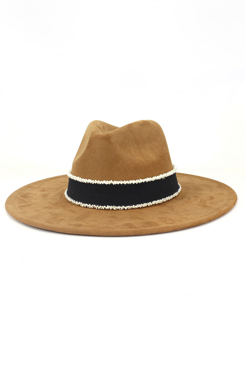 WOMEN WARM FEDORA HAT BELT PANAMA HAT