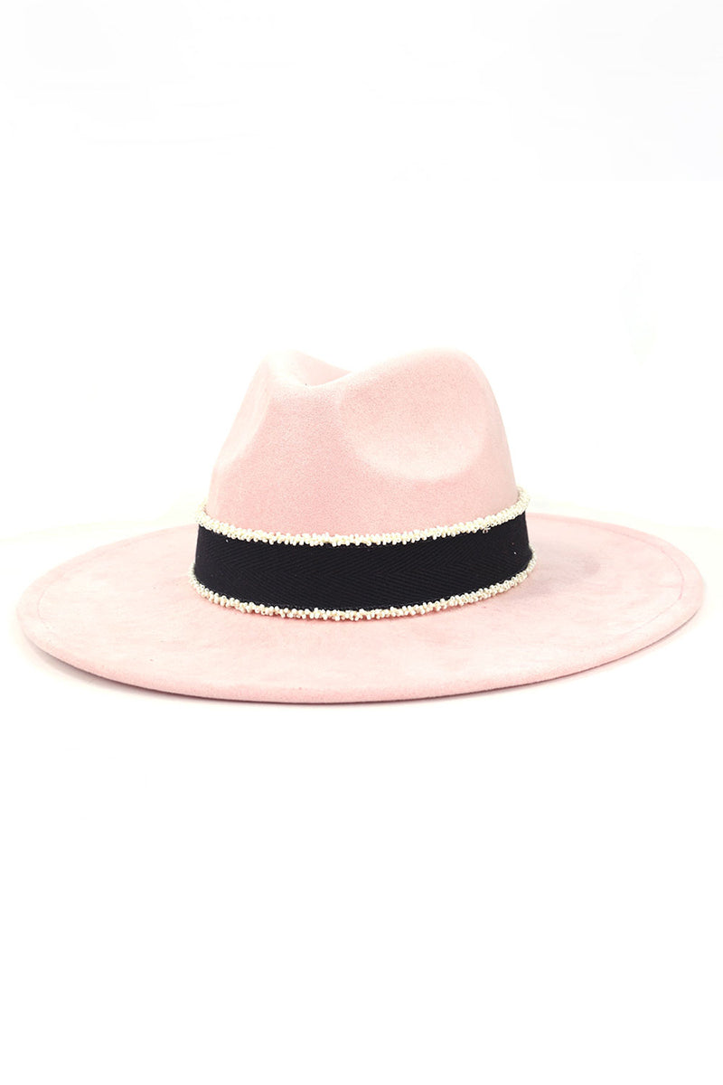 WOMEN WARM FEDORA HAT BELT PANAMA HAT