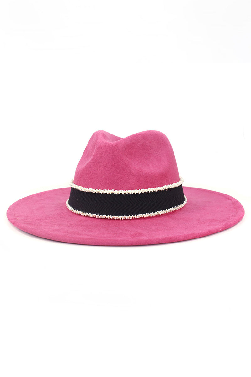 WOMEN WARM FEDORA HAT BELT PANAMA HAT