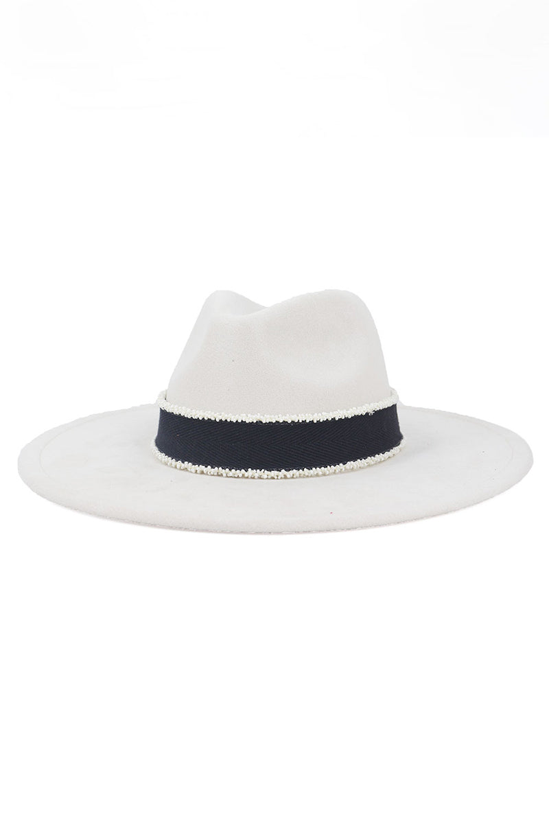 WOMEN WARM FEDORA HAT BELT PANAMA HAT