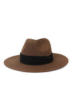 WOOLEN FLAT BRIMMED JAZZ HATS