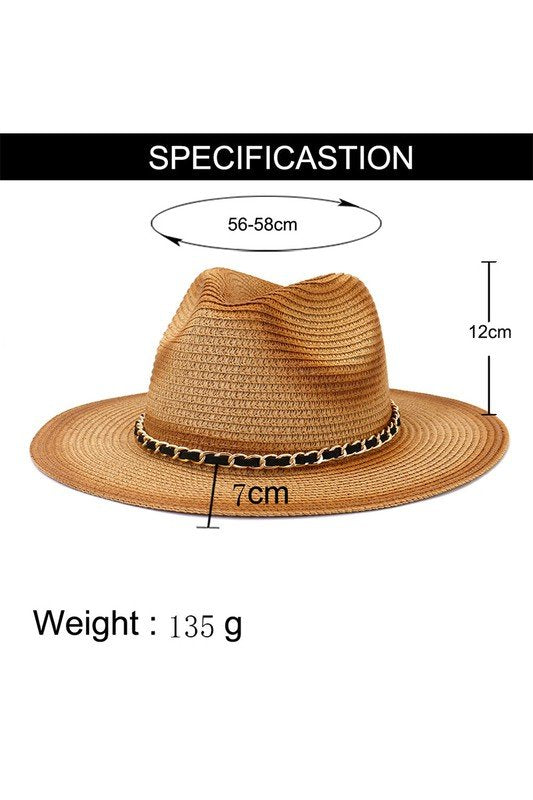 SUNSCREEN SHADE JAZZ STRAW HAT