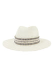 BRITISH STYLE SUNSHADE JAZZ STRAW HAT
