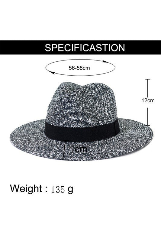 SUNSHADE FASHION JAZZ STRAW HAT