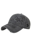 DENIM GRUNGE CASUAL BALL CAP