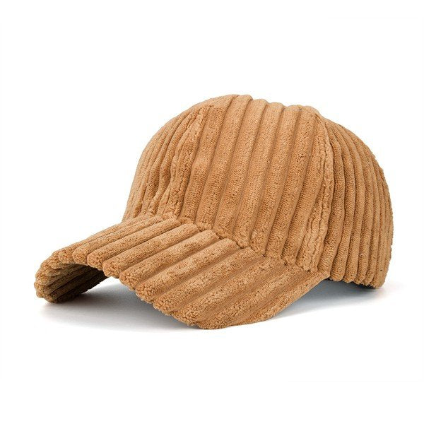 VERTICAL CORDUROY BASEBALL CAP