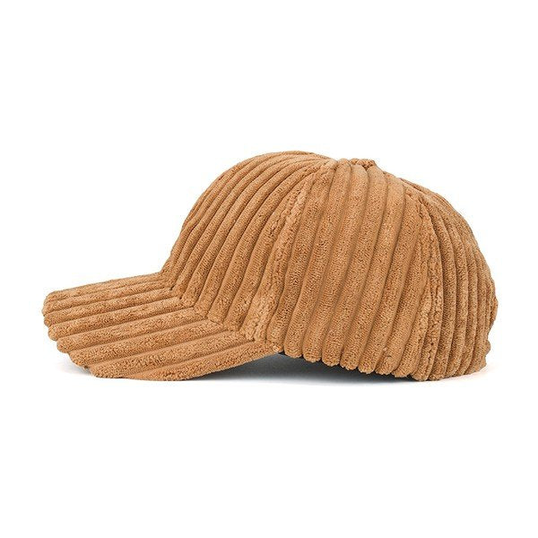 VERTICAL CORDUROY BASEBALL CAP