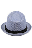 FASHION TRENDY STRIPE FEDORA