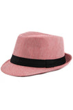 FASHION TRENDY STRIPE FEDORA