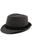 HOUND PATTERN FASHION JAZZ FEDORA