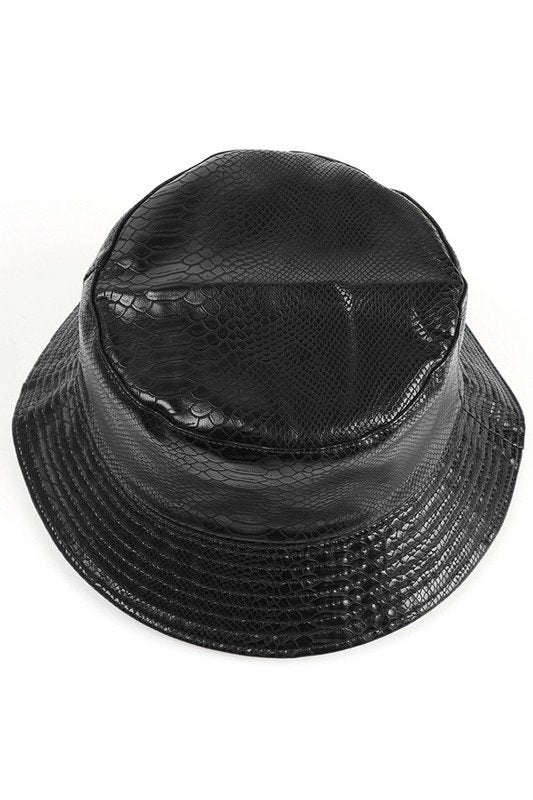 CROCODILE PATTERN DOUBLE SIDED BUCKET HAT