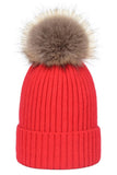 FLUFFY BALL KNIT BEANIE