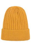 SOLID BASIC TWISTED KNIT BEANIE