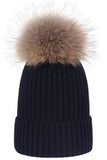 SIMPLE FASHION POM POM KNIT BEANIE