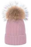 SIMPLE FASHION POM POM KNIT BEANIE