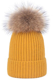 SIMPLE FASHION POM POM KNIT BEANIE