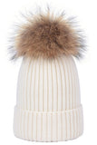 SIMPLE FASHION POM POM KNIT BEANIE