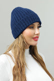 SOLID TRENDY ROLLUP KNIT BEANIE