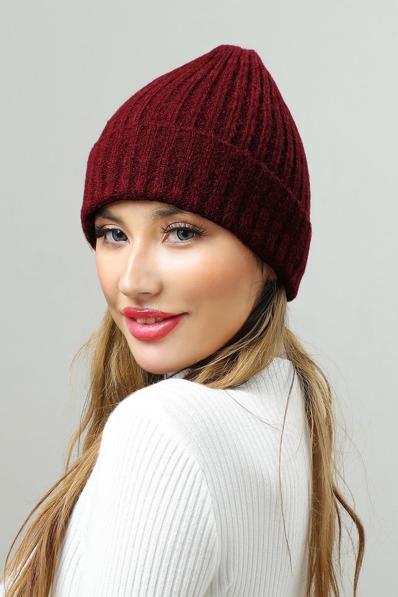 SOLID TRENDY ROLLUP KNIT BEANIE