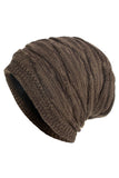 SIMPLE TRENDY WRINKLED KNIT BEANIE