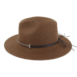 SUMMER TIED BAND CASUAL BEACH STRAW PANAMA HAT