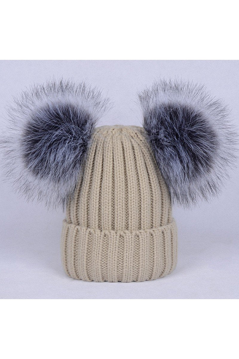 CUTE WINTER BEANIE HATS FOR WOMEN GIRLS WARM KNIT