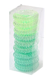 GRADIENT COLORED WIRE RING HAIR BAND SET, 9 PCS PER 1 PACK