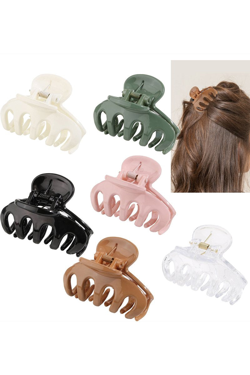 WOMEN DAILY SCALLOP HAIR CLAW HAIR CLIPS