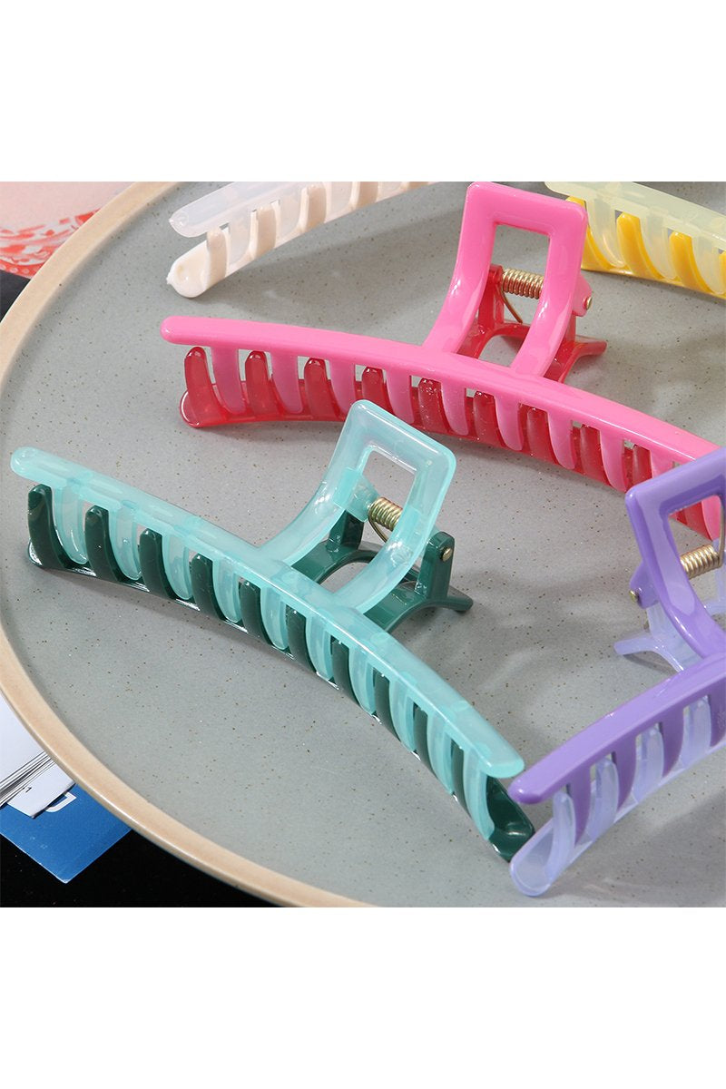 TWO TONE COLOR CASUAL HAIR CLAW HAIR CLIP