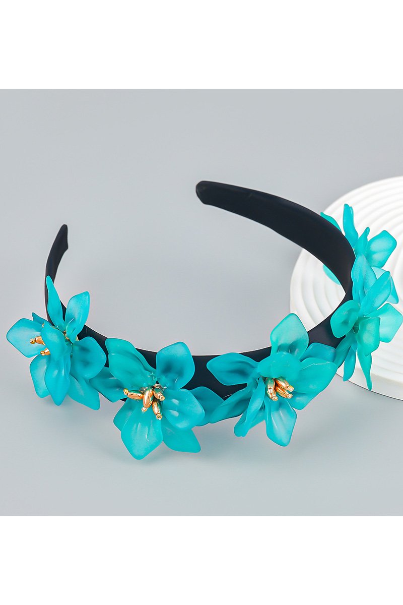 FLOWER DECKED COLORFUL HEAD BAND