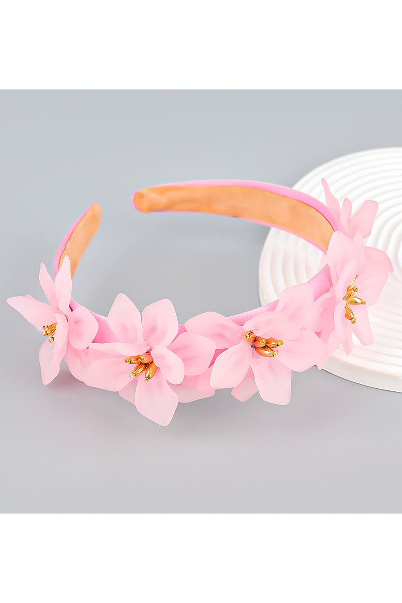 FLOWER DECKED COLORFUL HEAD BAND