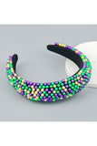 COLORED BEADS DECKED HEAD HOOP HEADBAND