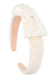 TIED RIBBON BEADS FASHION HEADBAND