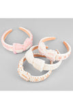 TIED RIBBON BEADS FASHION HEADBAND