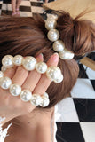 ELASTIC HAIR SCRUNCHIES PEARL HAIR BANDS CRYSTAL HAIR ROPES HAIR ACCESSORIES