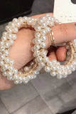 PEARL HAIR TIES FASHION ELASTIC HAIR SCRUNCHIES BEADED HAIR ROPES